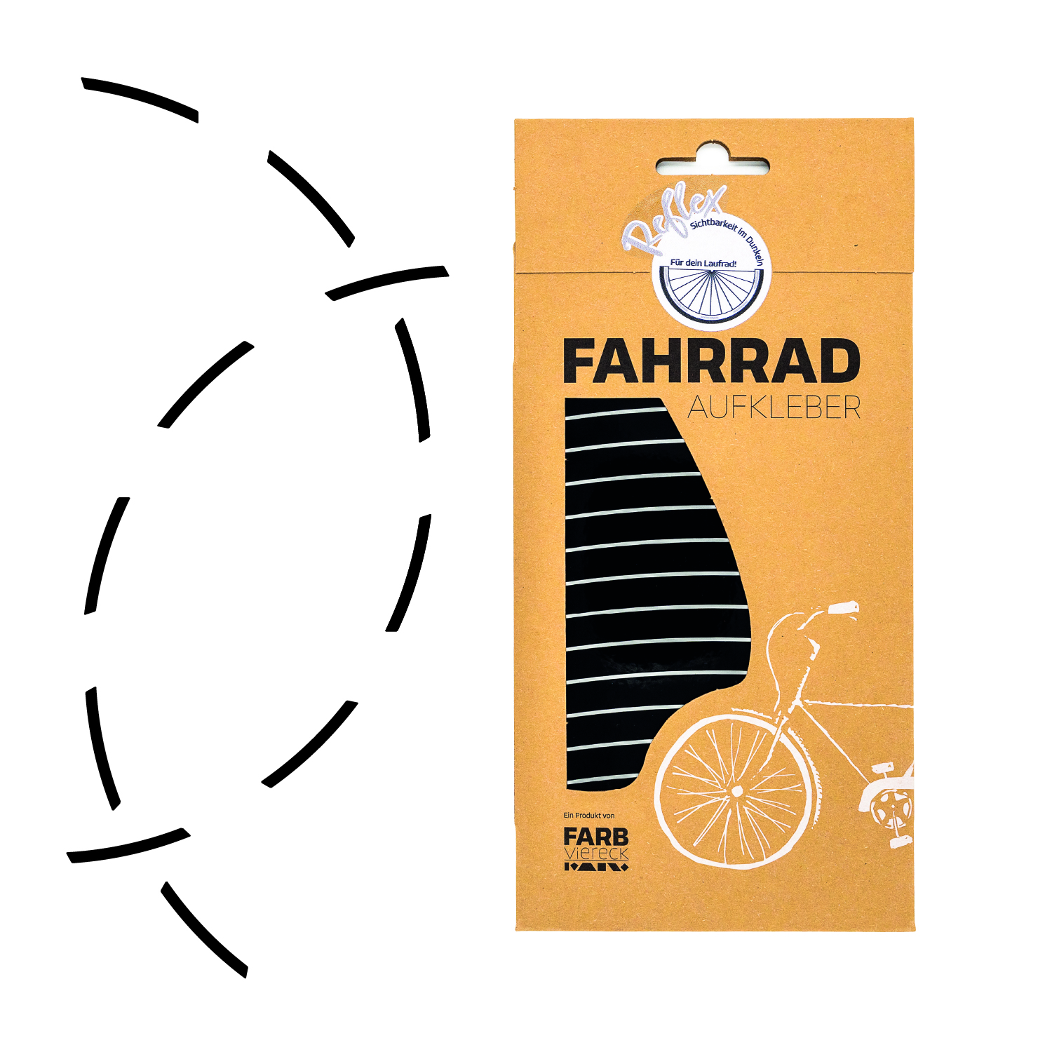 Laufrad Reflex schwarz glanz