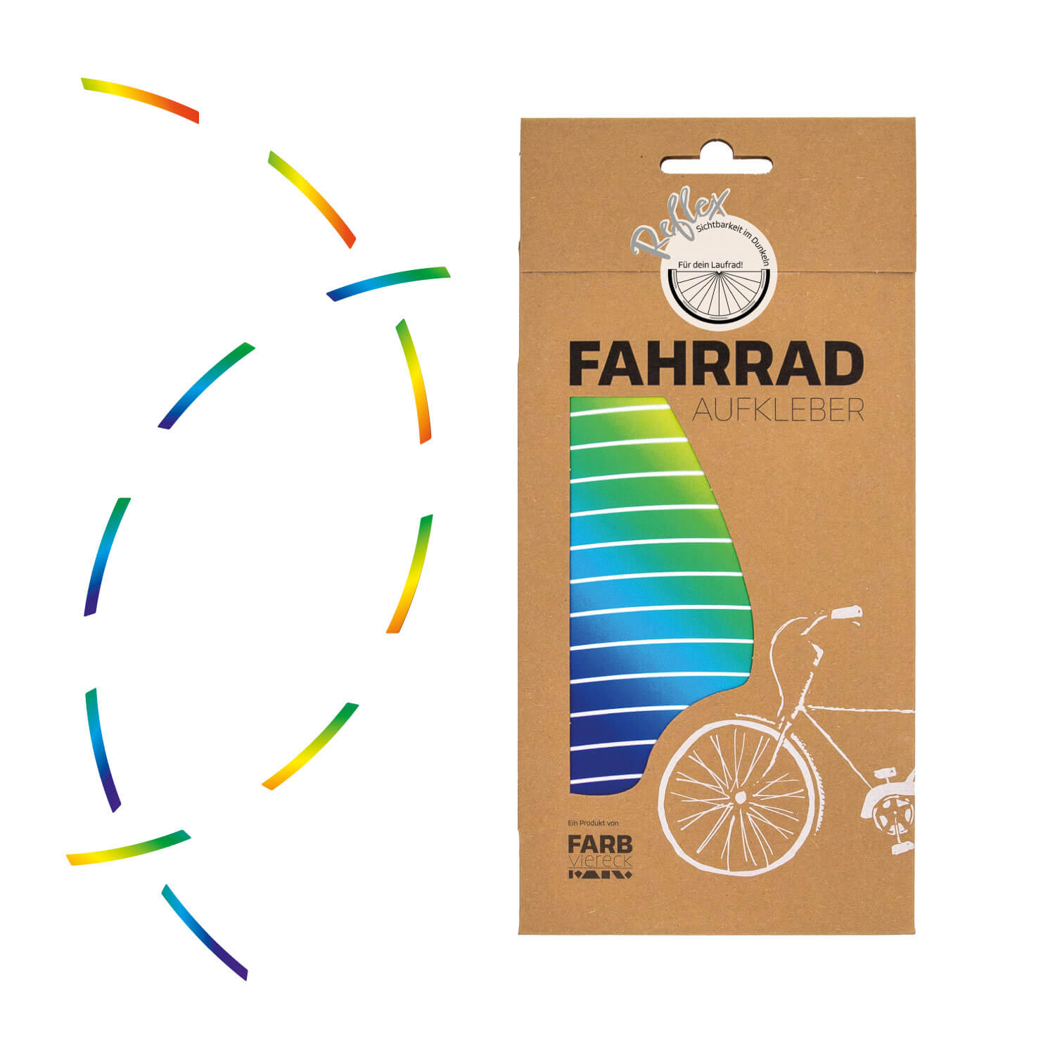 Laufrad Reflex regenbogen