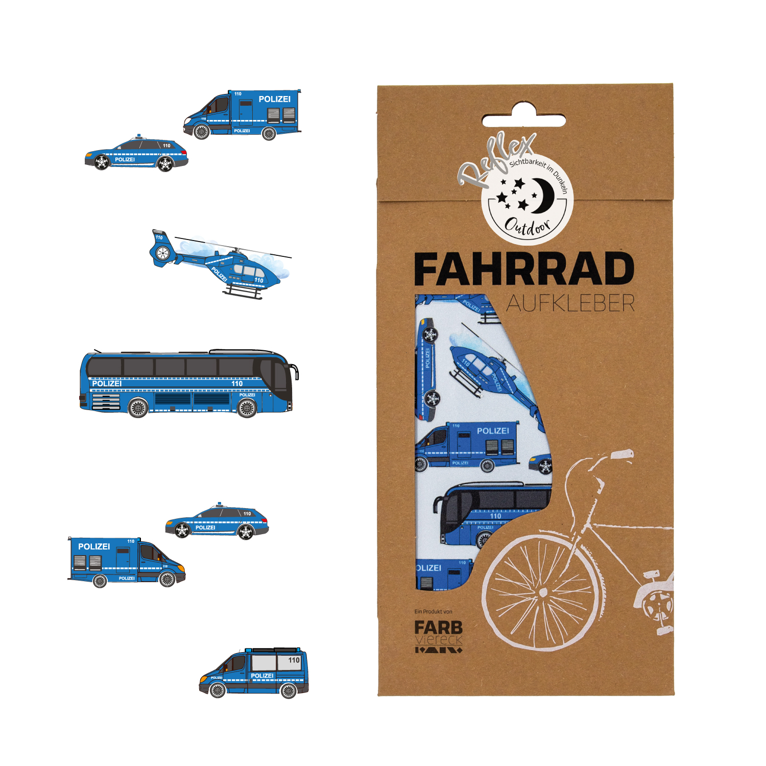 Polizei Fahrzeuge Reflex